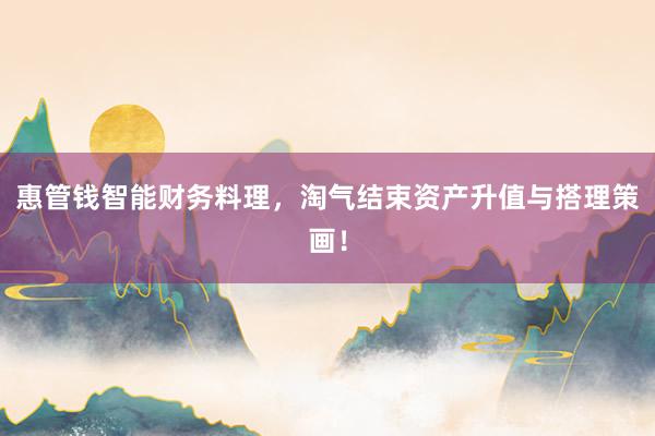 惠管钱智能财务料理，淘气结束资产升值与搭理策画！